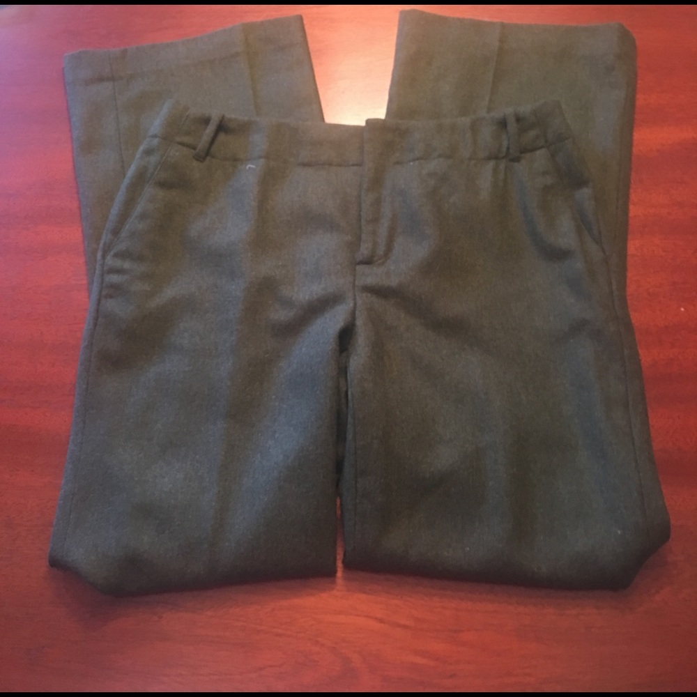 Green wool Banana Republic pants